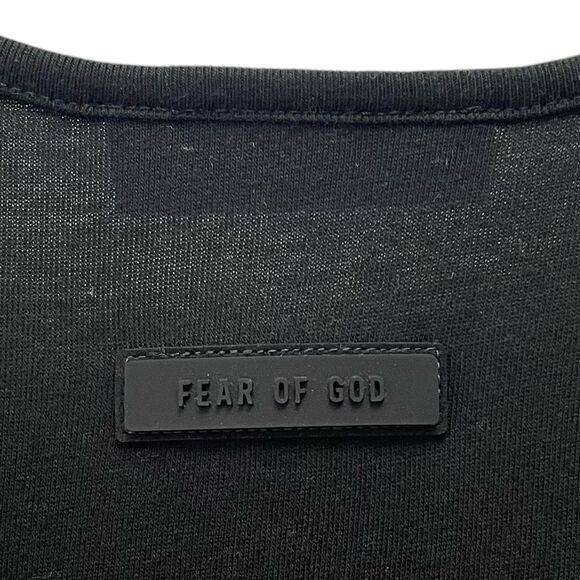 Fear of God Essentials Tank Jet Black Knit Top Muscle Tee Women’s Size XL NWT - Picture 7 of 13